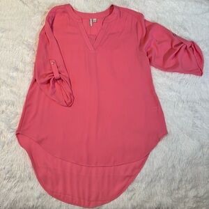 Women's Pink hi-low top, size 14/16